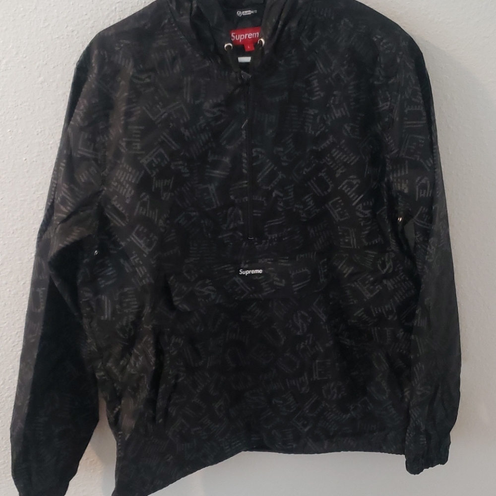 Supreme x Illuminite, reflective pullover anorak,L